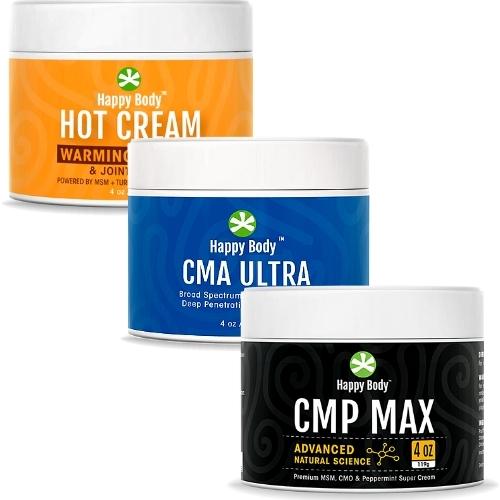 Happy Body MSM Pain Creams