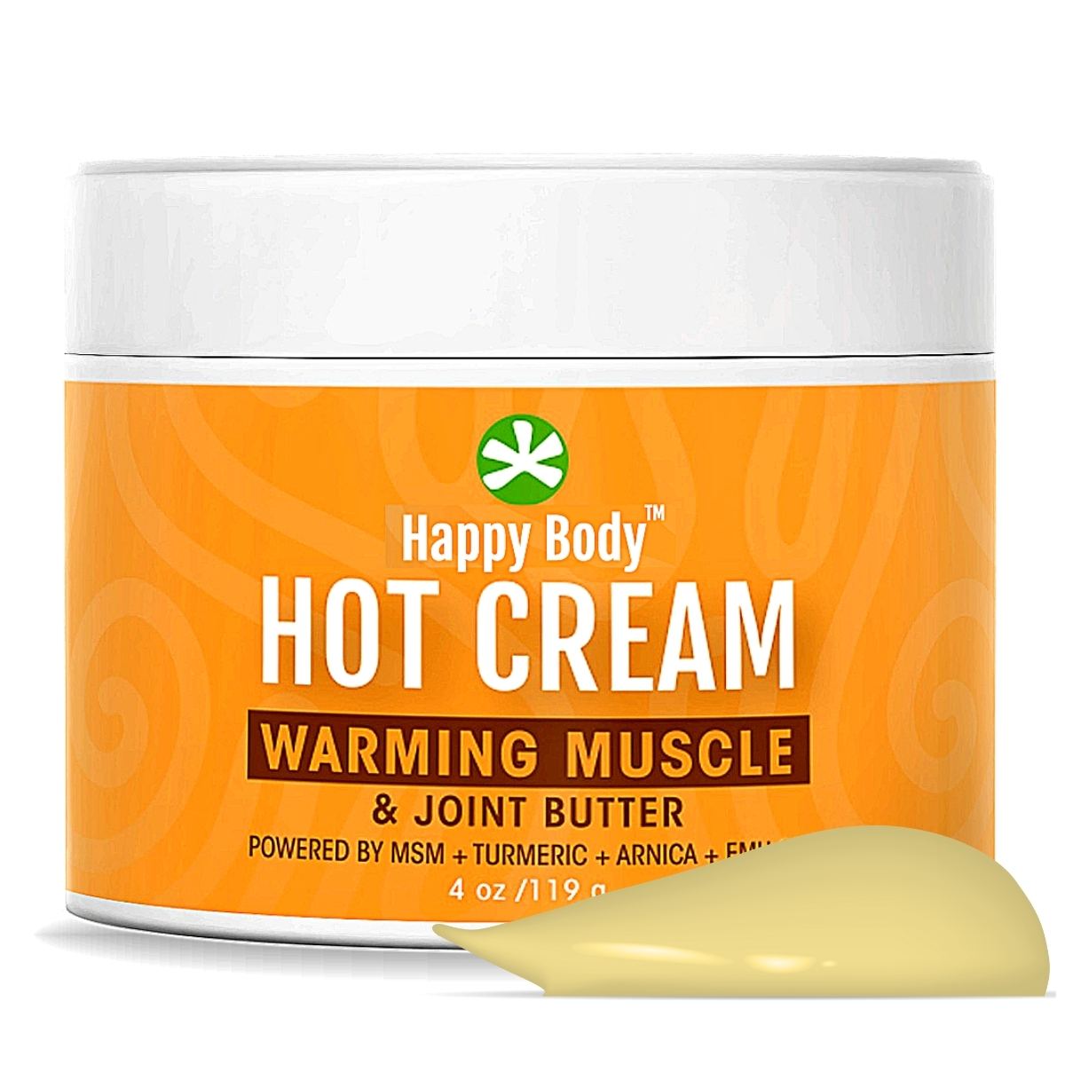 Hot Cream, MSM, Turmeric, Pepper Extract pain Cream / Muscle & Joint Butter - For aches
