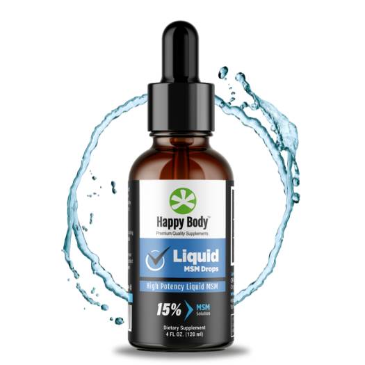 MSM Drops - Pure MSM Liquid - By Happy Body v 2.0 600x600